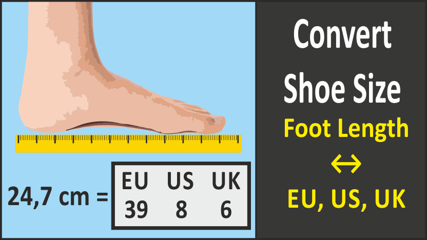 Convert shoe size